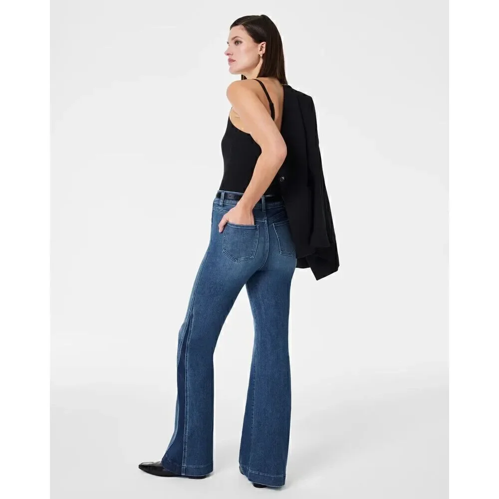 New spanx Mixed Wash Flare Jeans Size Small